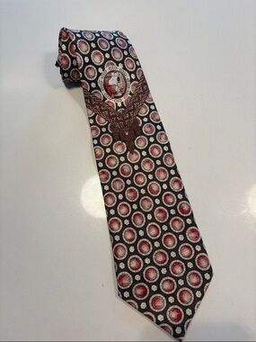 Vintage Snoopy Golf Patterned Silk Tie